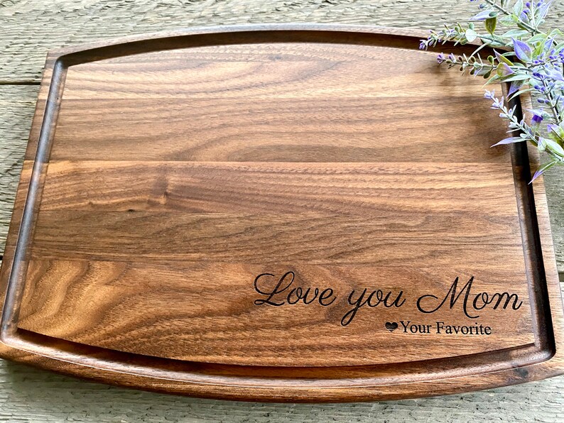 Mother's Day Personalized Cutting Board Custom Cutting Etsy