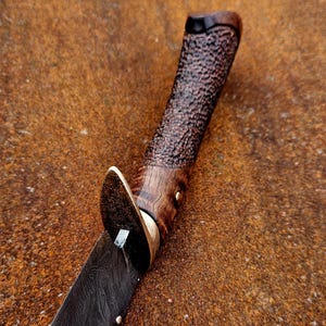 Elite Damascus Bowie Knife - 10