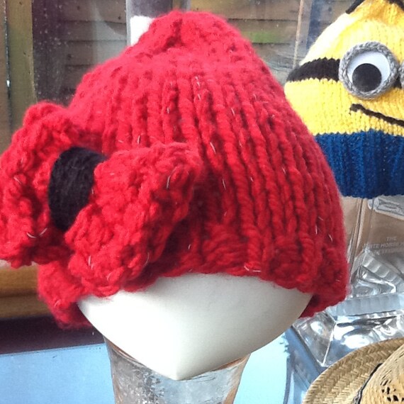 Chunky Knit Beanie: Reflective Yarn, Road Safety Hat