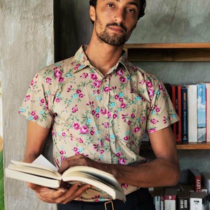 TOULOUSE Camisa de hombre colorida, camisa de vestir, única imagen 1