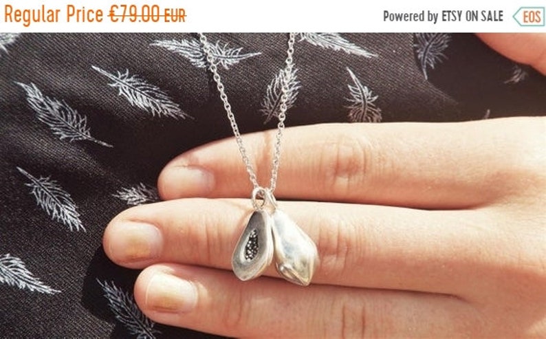necklace jewelry OUTLET The Slit Papaya Silver Papaya Pendant Sterlingsilver