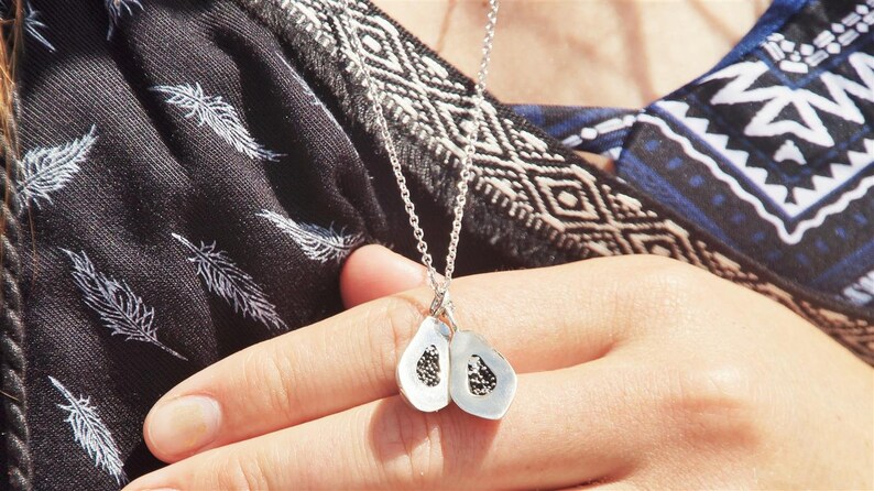 necklace jewelry OUTLET The Slit Papaya Silver Papaya Pendant Sterlingsilver