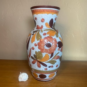 Vintage Italian Rosenthal Netter Bitossi Raymor Pottery Floral Vase