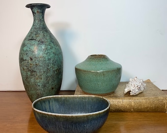 Vintage Rörstrand Stoneware Bowl, Carl-Harry Stålhane SYO, Scandinavian Design