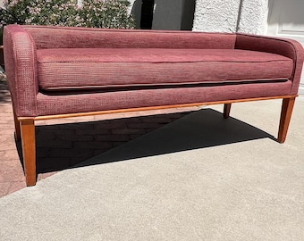 Vintage MCM Settee/Entryway/ Sleek Modernist Window Seat