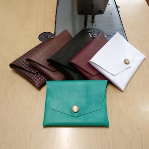New Version! Leather wallet, choice of colors. Possibility to put 6-15 cards or more, money, bills and coin. Classic pouch. Pocket wallet.
