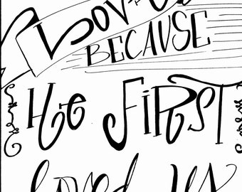 1 John 4 9 Loved Etsy