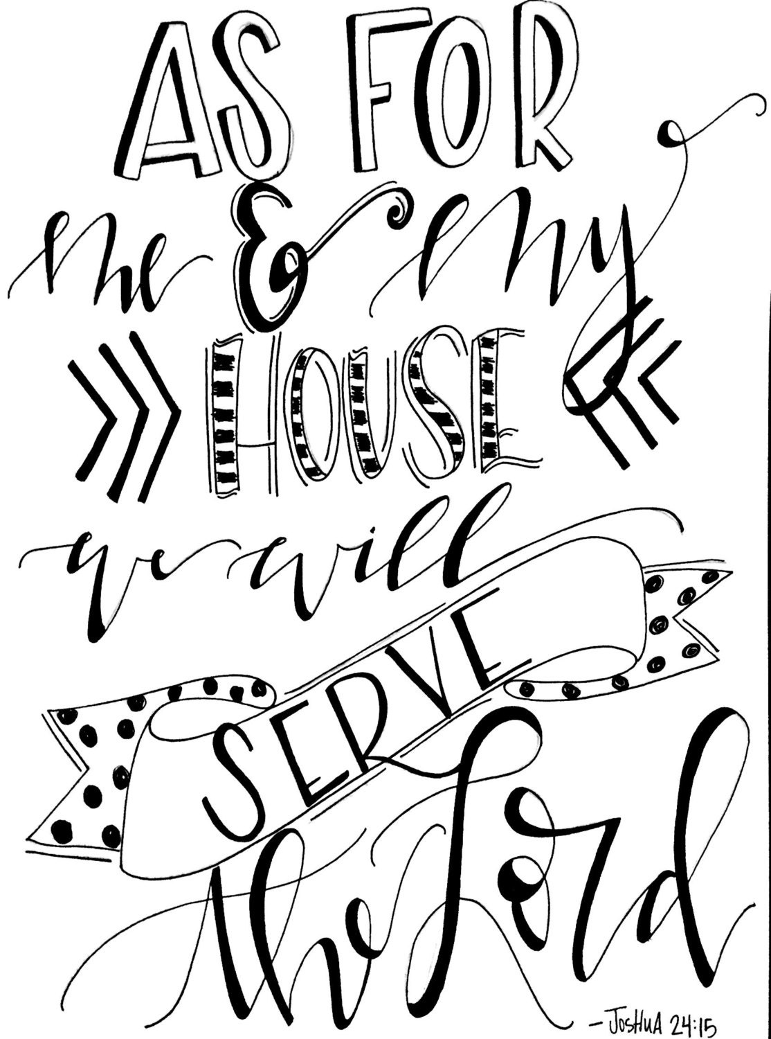 As for Me and My House... Printable - Etsy