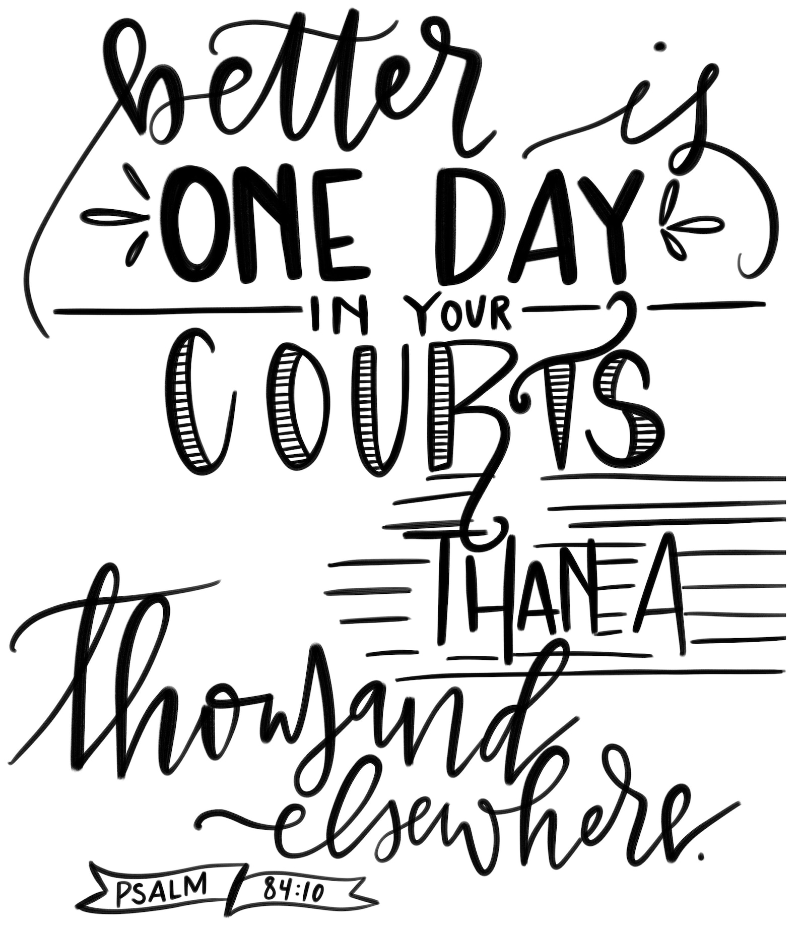 Better is One Day in Your Courts Psalm 84:10 Etsy Better is One Day in Your Courts Psalm 84:10 Etsy
