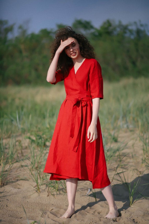 mid wrap dress