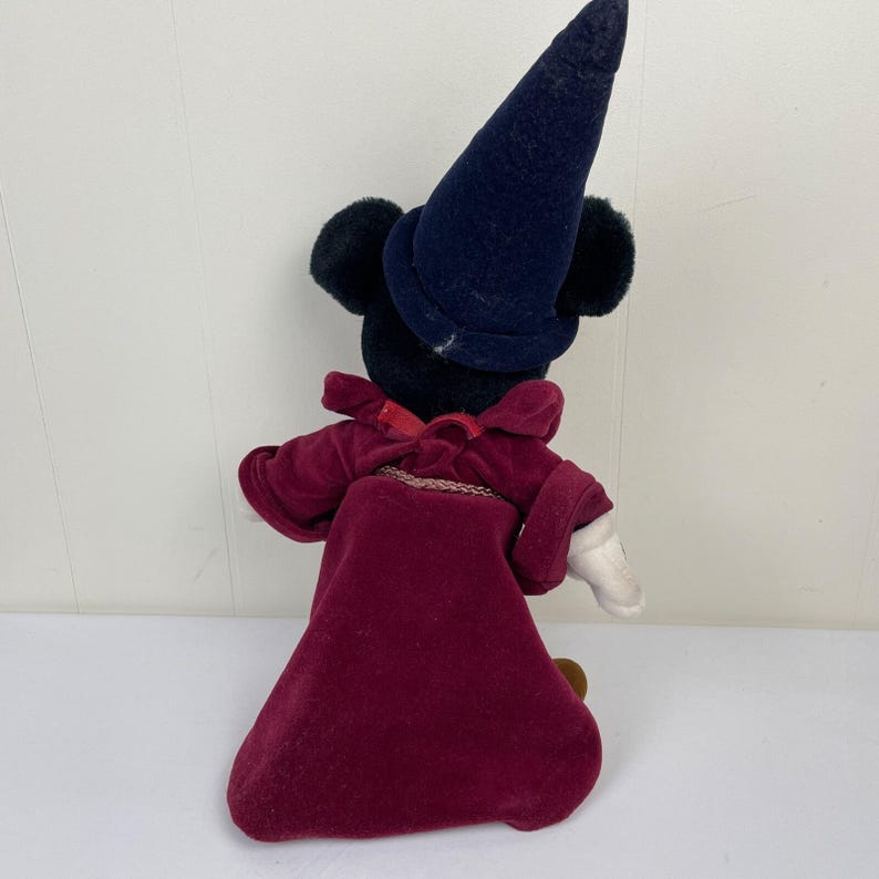 Peluche vintage Disney peluche sorcier Mickey Mouse Fanntasia 17 po. image 4