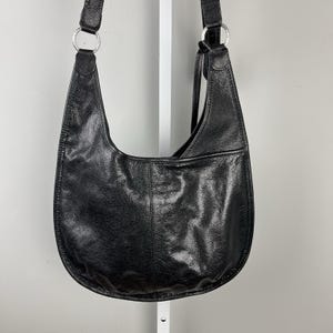 Vintage Y2K Brighton Purse Black Studded Heart Shoulder Bag Slouchy Charm immagine 9