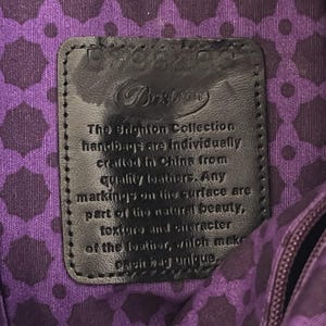 Vintage Y2K Brighton Purse Black Studded Heart Shoulder Bag Slouchy Charm immagine 11