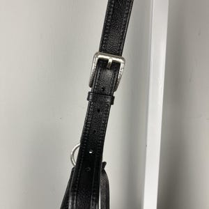 Vintage Y2K Brighton Purse Black Studded Heart Shoulder Bag Slouchy Charm immagine 6