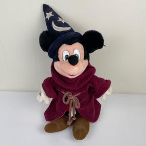 Peluche vintage Disney peluche sorcier Mickey Mouse Fanntasia 17 po. image 1