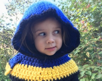 Costume de capuche de poisson Bleu Tang pour enfants