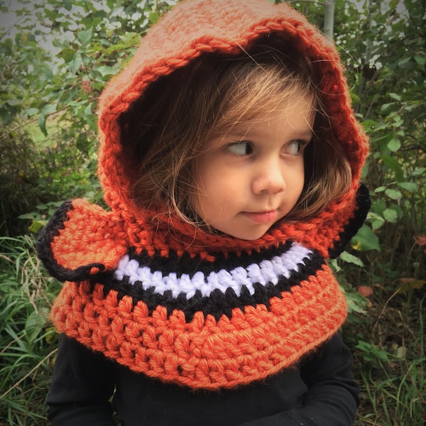 Kids Clown Fish Hooded Cowl Hat