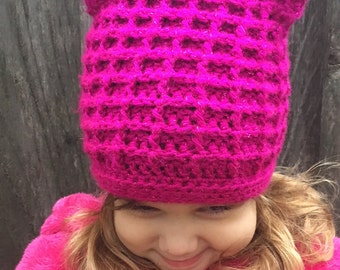 Sparkle Waffle Kitten Hat