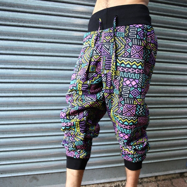 JACKFRUIT Pantalons d'hiver - Pac Man - Pantalons Fresh Prince Festival des années 80 Survêtement des années 90 Vêtements esthétiques Hip Hop Streetwear Cosy Party Joggers