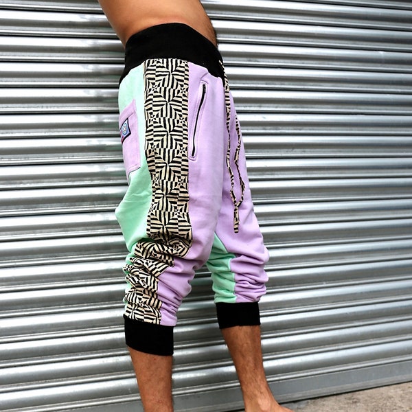Chándales de fruta pastel JACKFRUIT - Ropa estética de los 80, pantalones unisex para festivales, pantalones Fresh Prince, pantalones rave de los 90, ropa de calle kawaii