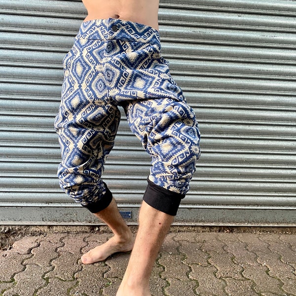 JACKFRUIT MK3 JackSuits - Aztec Blue - Unisex 80s Fresh Prince Festival Pants 90s Tracksuit Aesthetic Boho Clothing Hip Hop Japan Streetwear