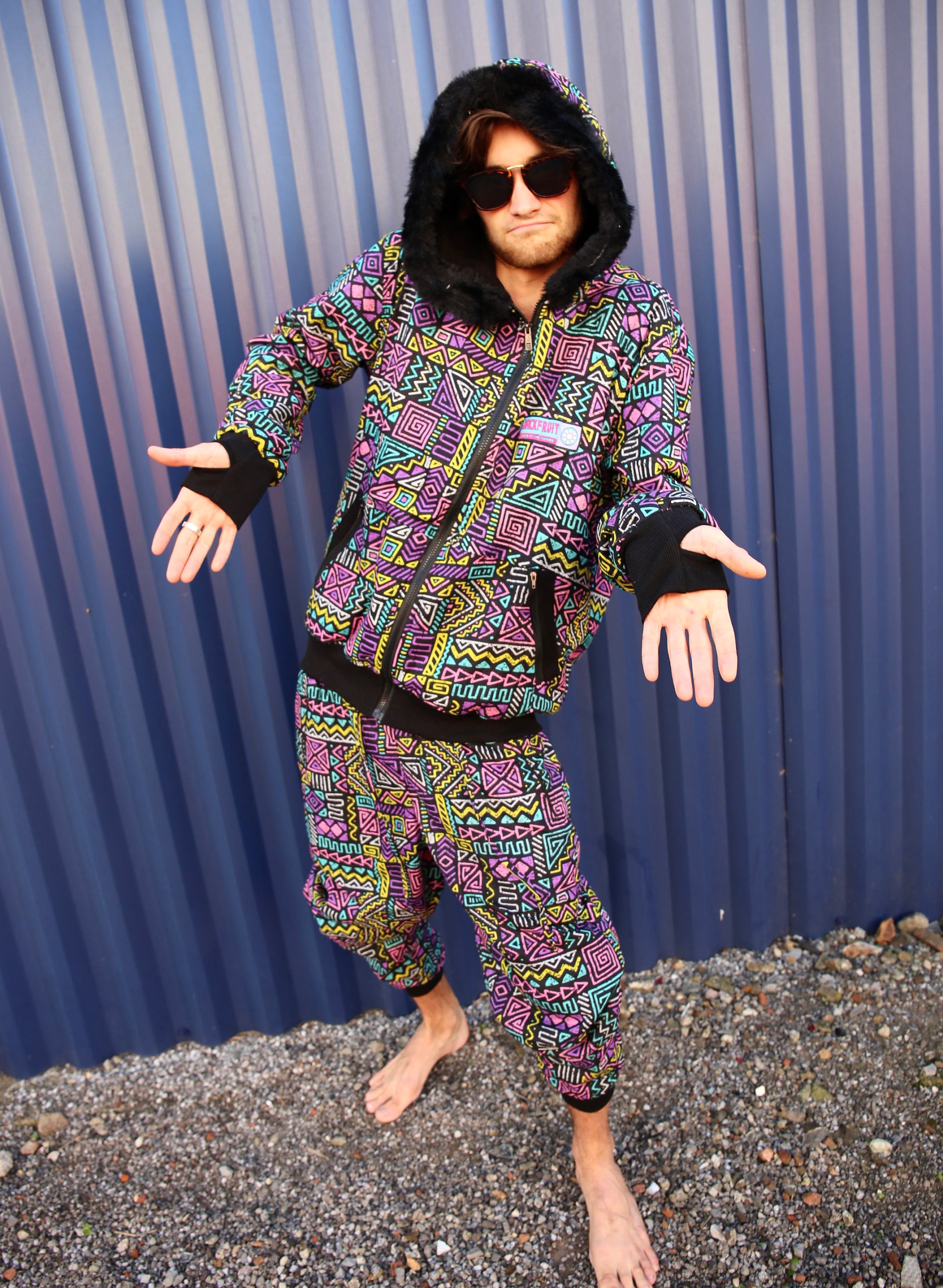 JACKFRUIT Winter Trousers - Pac Man - 80s Fresh Prince Festival
