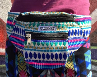 JACKFRUIT Bumbag / Fanny Pack - Mermaid - Aztec Festival 80s 90s Boho Fresh Prince Clothing Trippy Burning Man Hippy Money Pouch Travel Bag