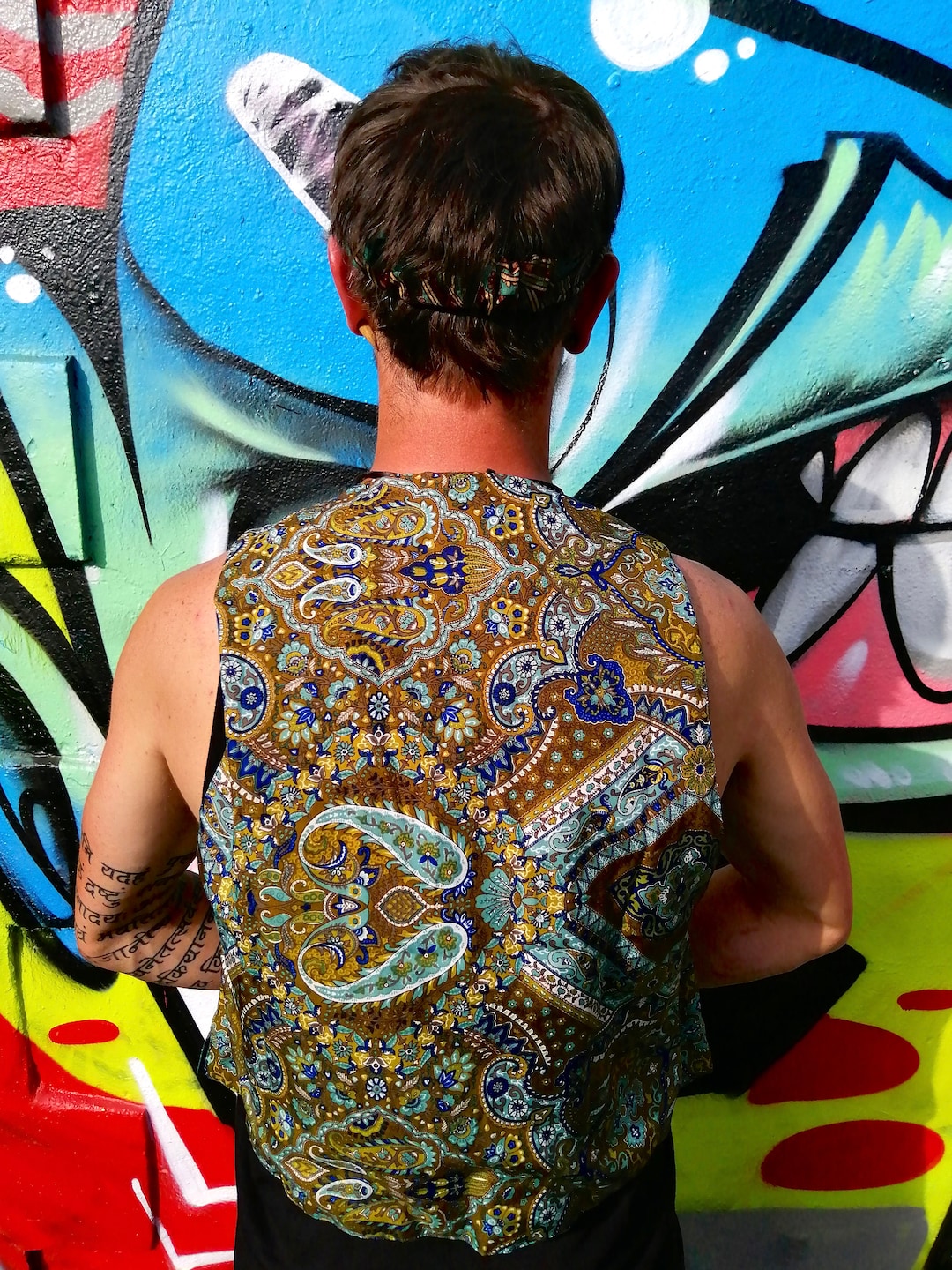 Funky waistcoat mens discount