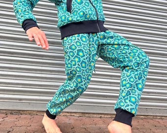 Pantalones de invierno JACKFRUIT - Jelly Fish - Pantalones de festival Fresh Prince de los 80, chándal de los 90, ropa estética, ropa de calle de hip hop, pantalones deportivos cómodos