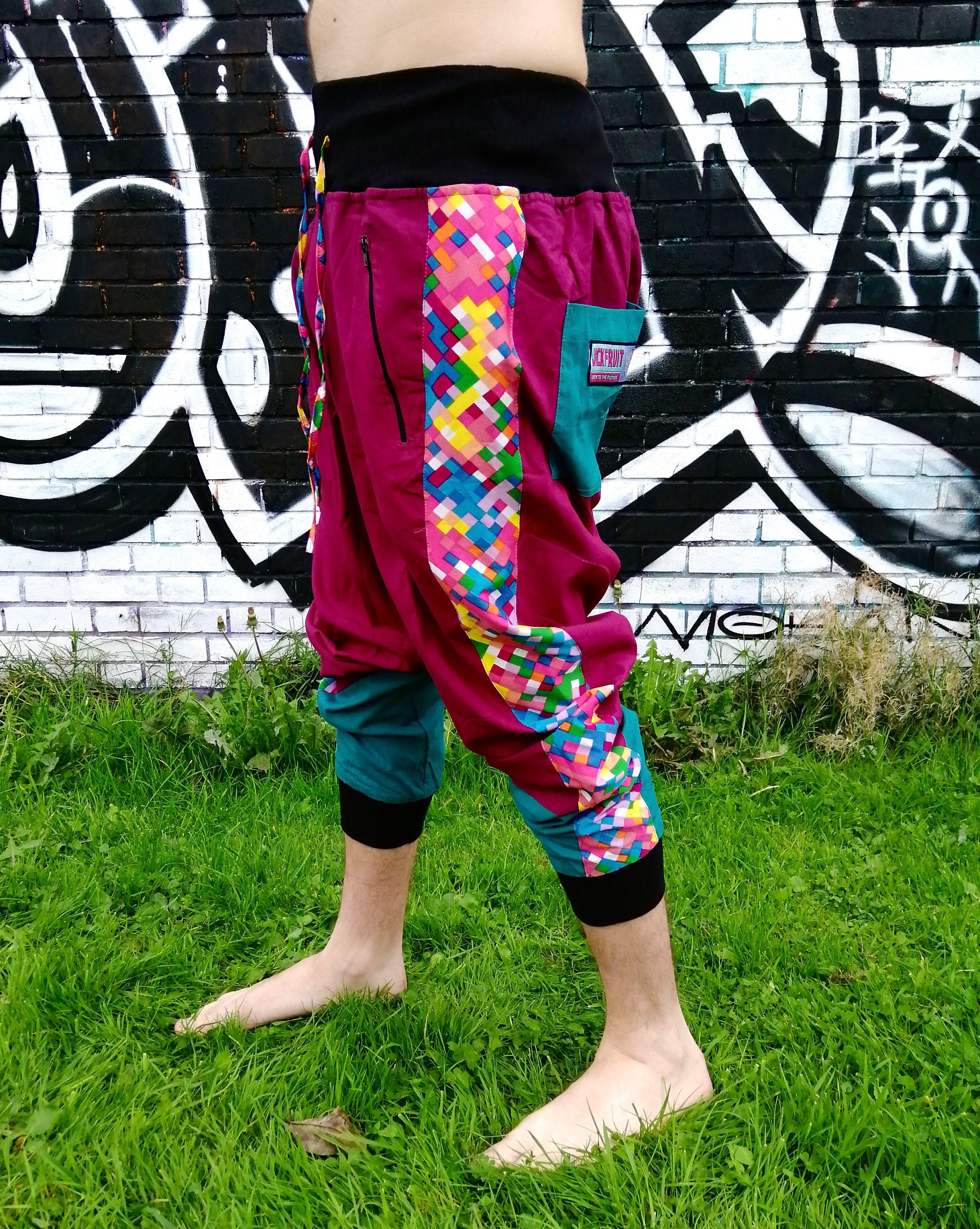 JACKFRUIT Reversible Shell Suit Pants - Tetris 99 - Unisex - Aztec
