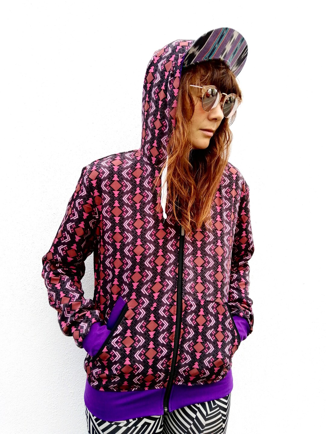 Undead Luau Hula Girl Graphic Hoodie