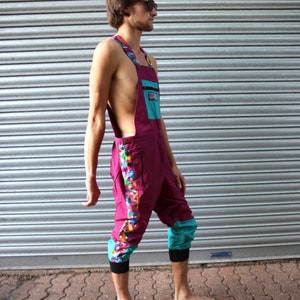 Mono de lujo JACKFRUIT - Mono estilo Príncipe de Bel-Air de los 80 para adulto, estilo azteca de los 90, unisex, estilo kawaii japonés, ropa de festival, conjunto rave