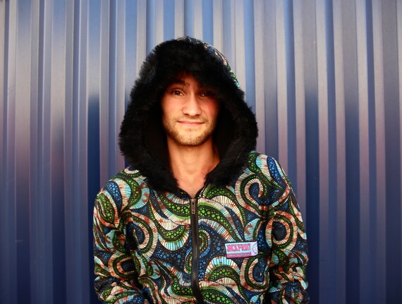 JACKFRUIT Winter Hoodie - 80s Fur Hood Festival Coat Japanese