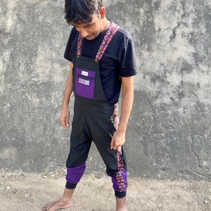JACKFRUIT Deluxe Dungarees - 80s Fresh Prince Adult Overalls 90s Aztec Men Woman Dungarees Kawaii Japan Clothing Festival Clothing Rave Set