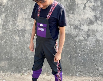 JACKFRUIT Deluxe Dungarees - 80s Fresh Prince Adult Overalls 90s Aztec Men Woman Dungarees Kawaii Japan Clothing Festival Clothing Rave Set