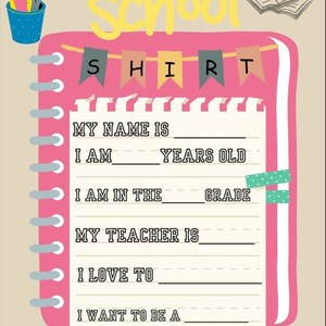 First Day of School Shirt