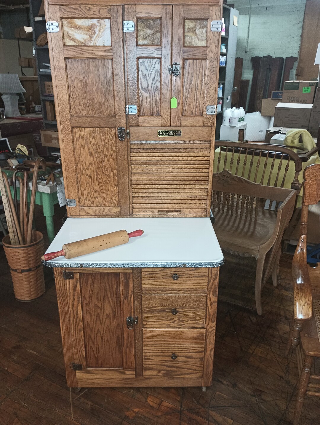 Antique Oak Kitchen Mcdougall 28 Wide. Shipping Calculator