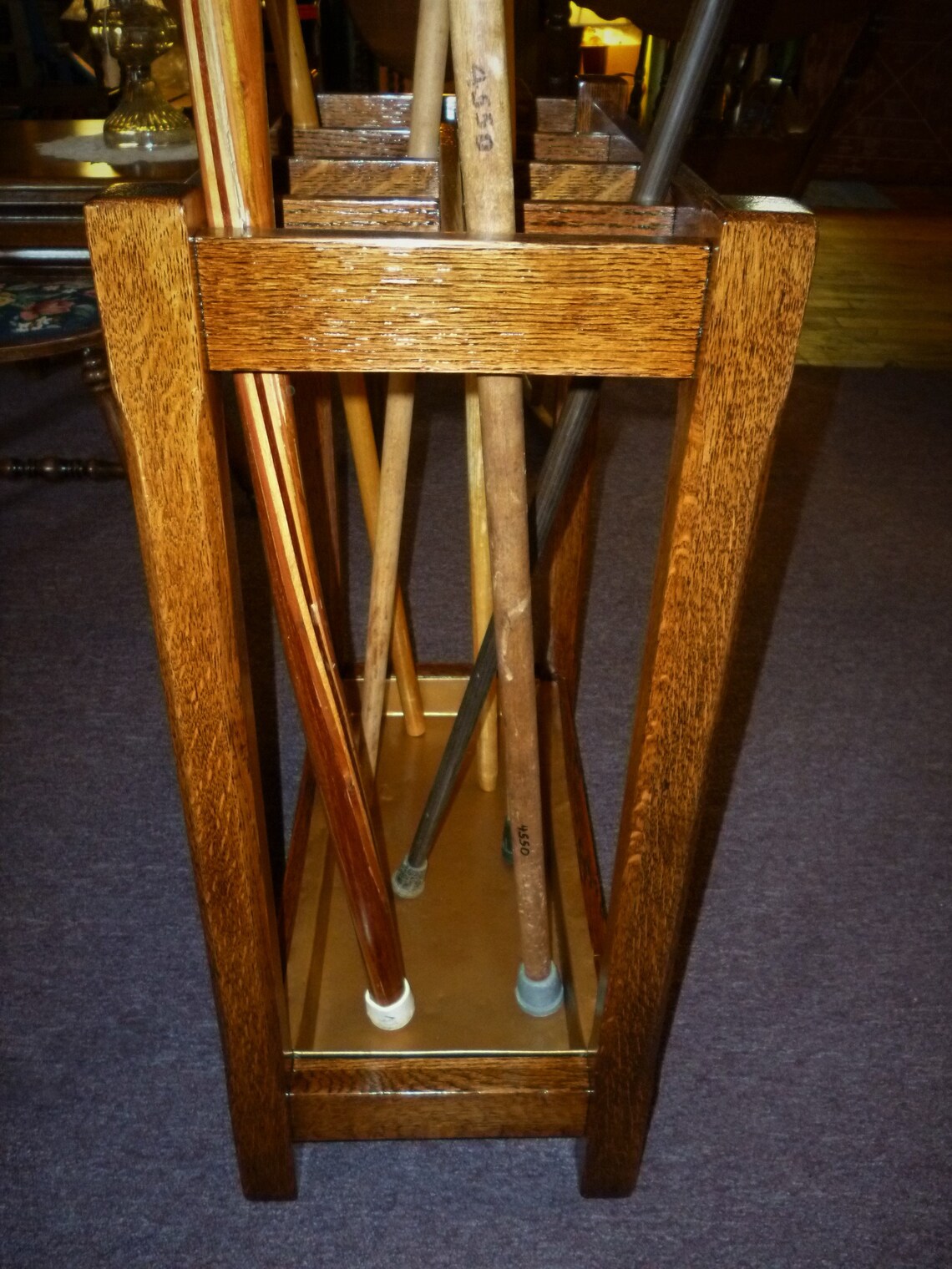 Antique Oak Cane/umbrella Stand Mission Style 1900's Etsy