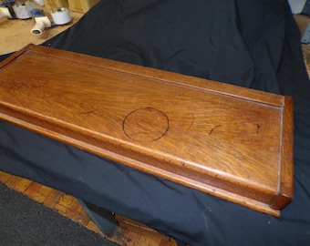 Antique Oak Barrister bookcase top section quarter sawn oak Globe or Macey  mission style top