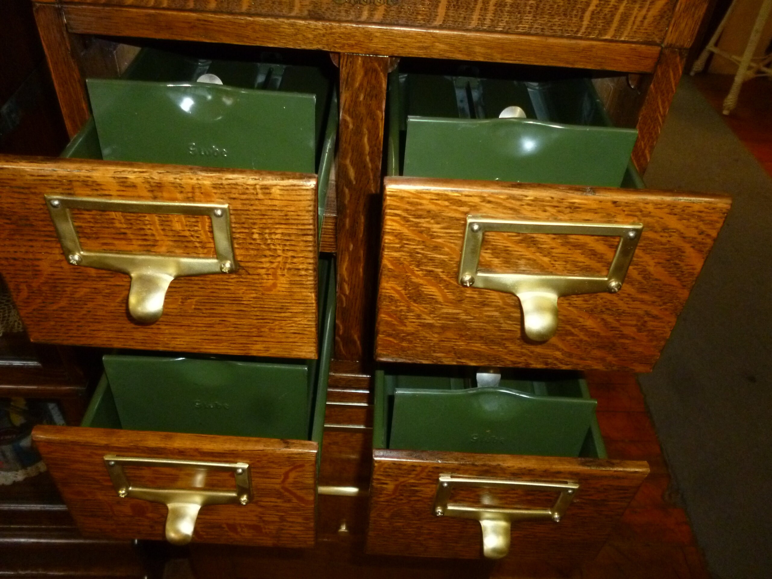 Antique Oak stacking File globe wernicke Mission Etsy