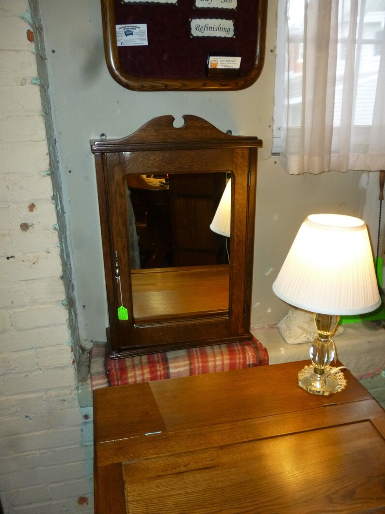 Antique Oak Medicine 1900's Refinished Restored. Etsy
