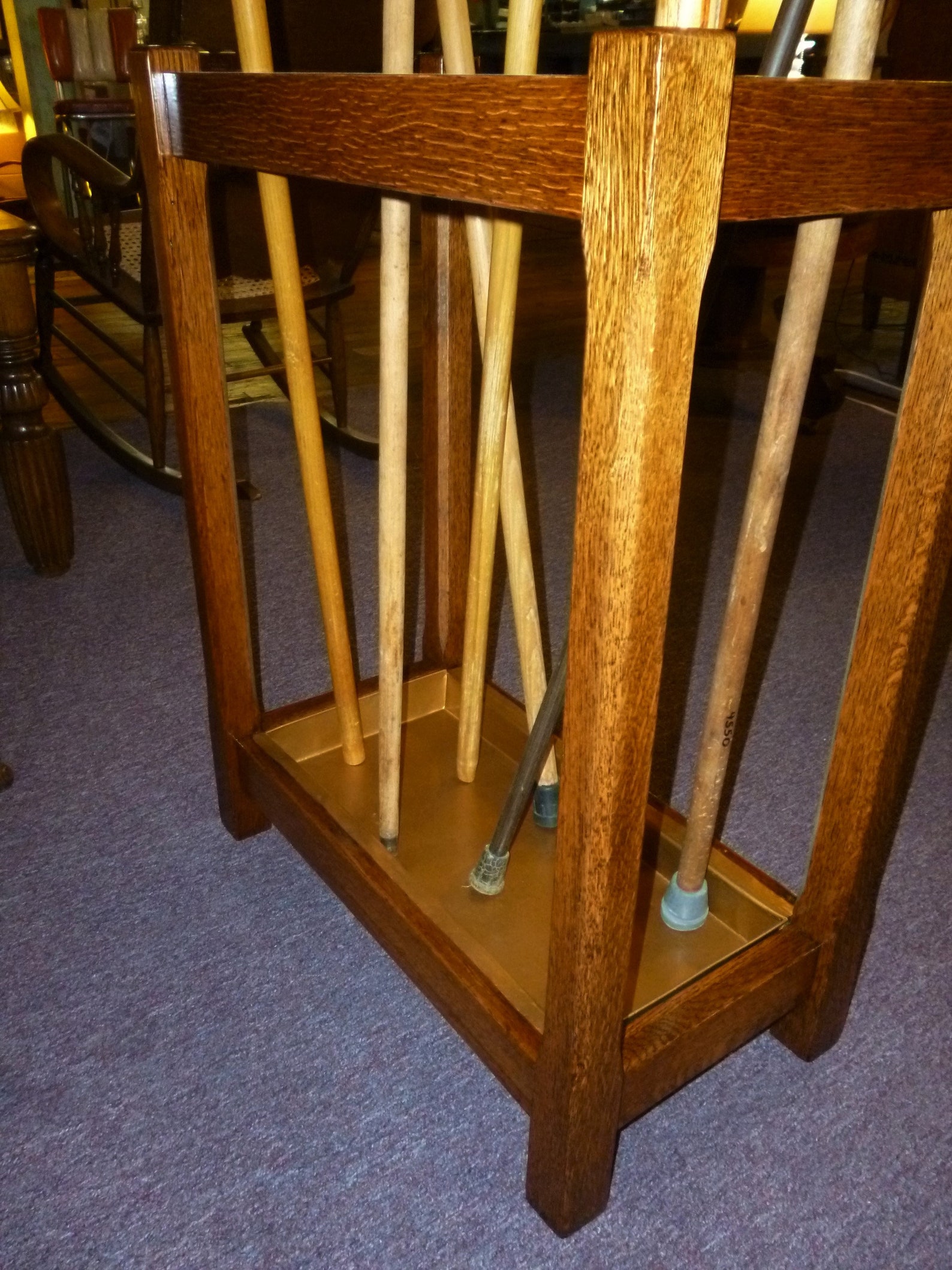 Antique Oak Cane/umbrella Stand Mission Style 1900's Etsy