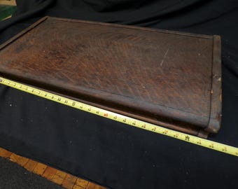 Antique quarter sawn Oak Barrister bookcase top section 3/4" size  25 1/2" long Macey brand used original finish