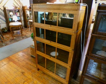 Antique Barrister bookcase quarter sawn oak Macey shipping calculator incorrect buyer to contract and pay shipper for delivery