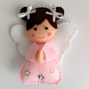 Felt Angel Ornament, Christmas Decor Handmade, Christmas Gift, Angel Figurine