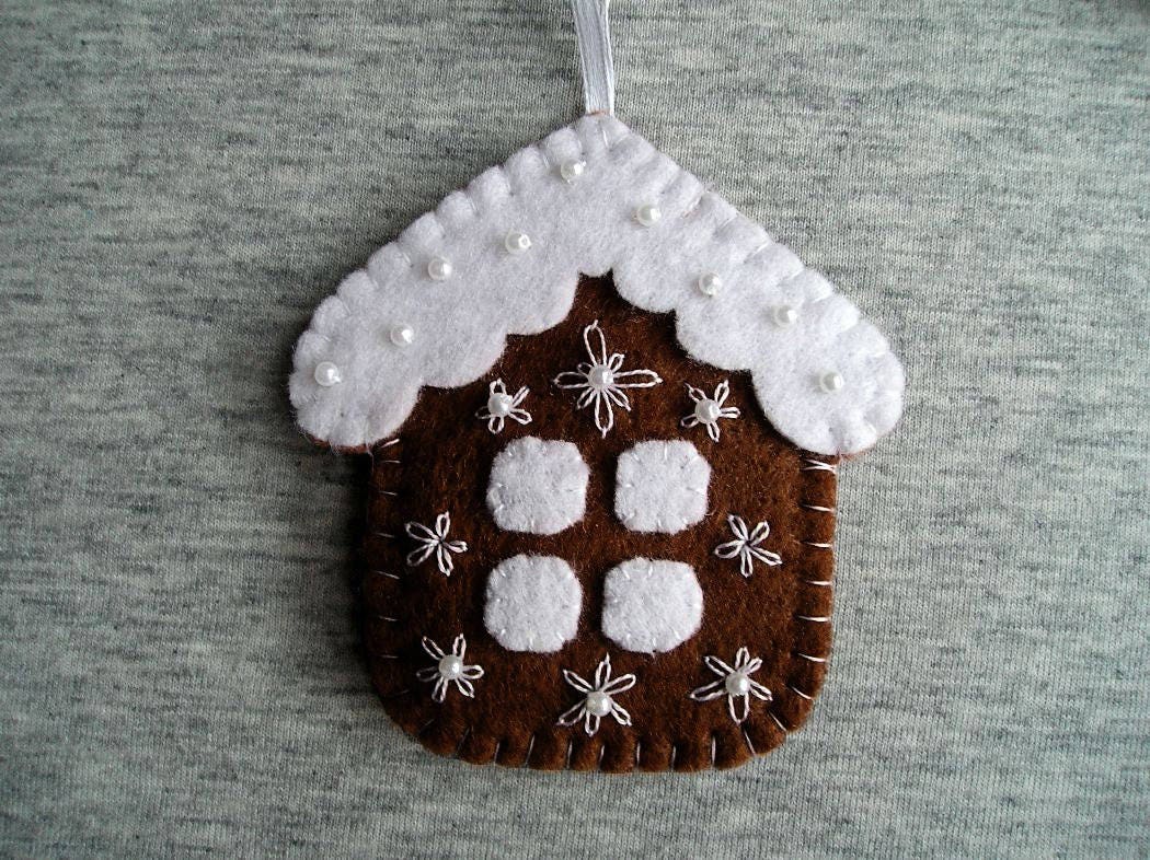 Wreath Felt Ornament - Handmade Christmas Decor 54 main image 1