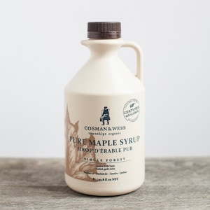 Pure Organic Maple Syrup, 1L. Unblended & Single Forest from Quebec, Canada. image 1