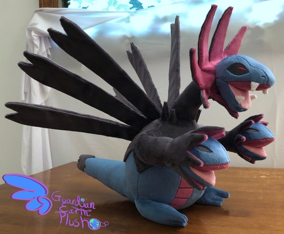 Hydreigon Handmade Custom Pokemon Plush 16 Etsy Canada