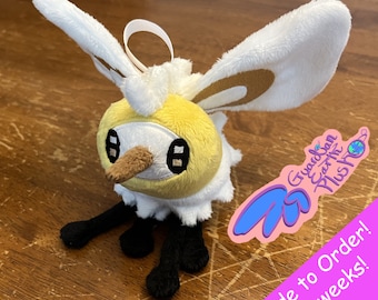 ¡Llavero de peluche personalizado y hecho a mano de Cutiefly! ¡Disponible en versión brillante! ¡Pokémon Sol y Luna!