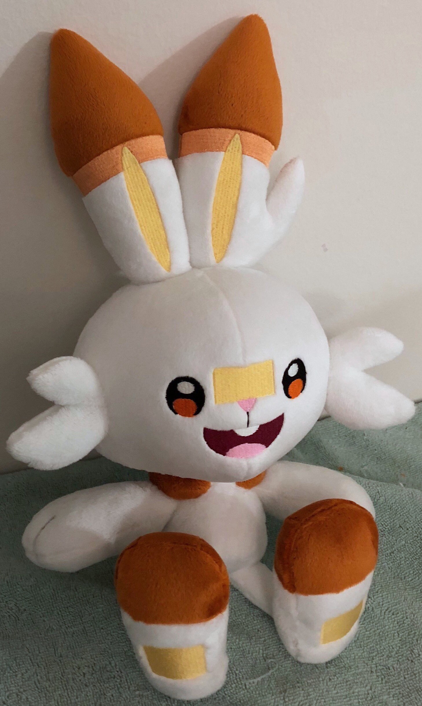 Scorbunny 16.5'' Custom Pokemon Plush Made to Order Etsy